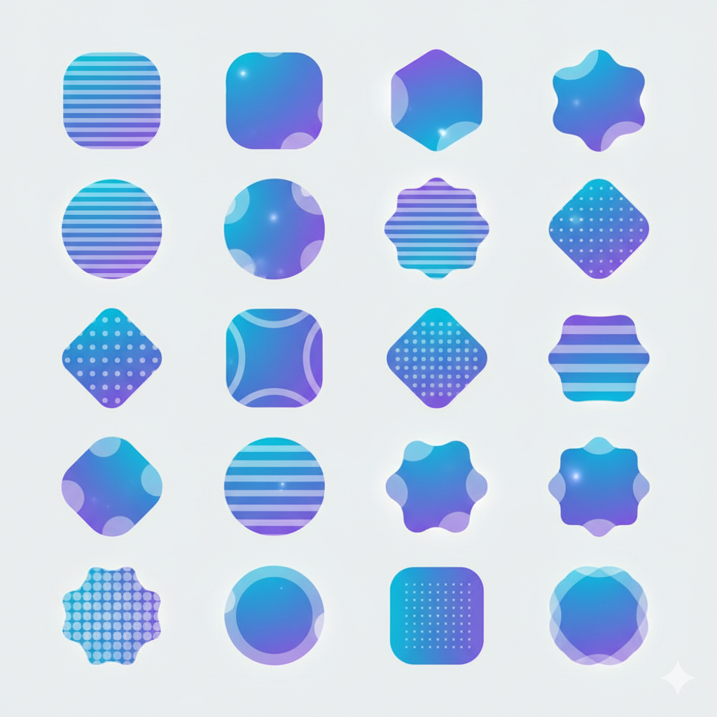 More Specific - 24 Unique Shapes